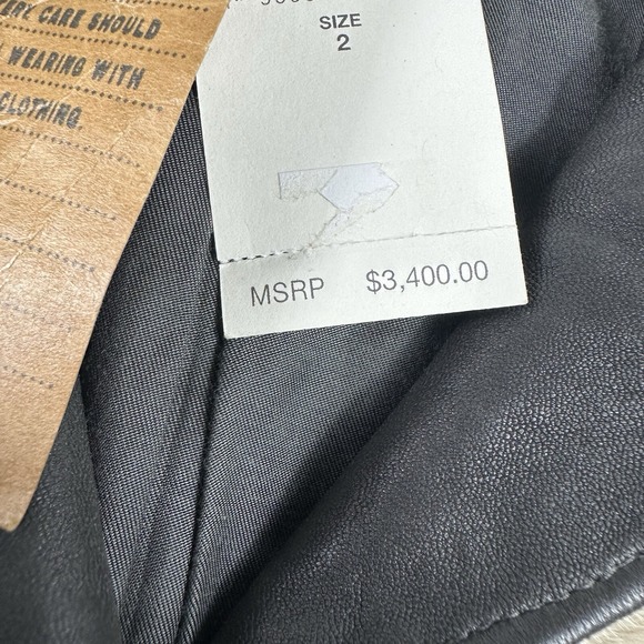 RRL Ralph Lauren Cowhide Women's Metal Button Fringe Western Jacket Size 2 NWT - Picture 9 of 10